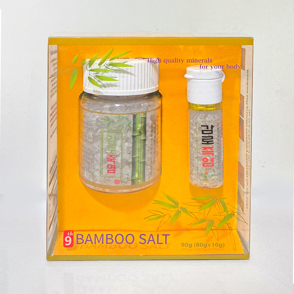 감로죽염 9회 흰빛 Crystal 80g+10g (고체 ) Nine-Times White Roasted Bamboo Salt 80g+10g (Crystal)