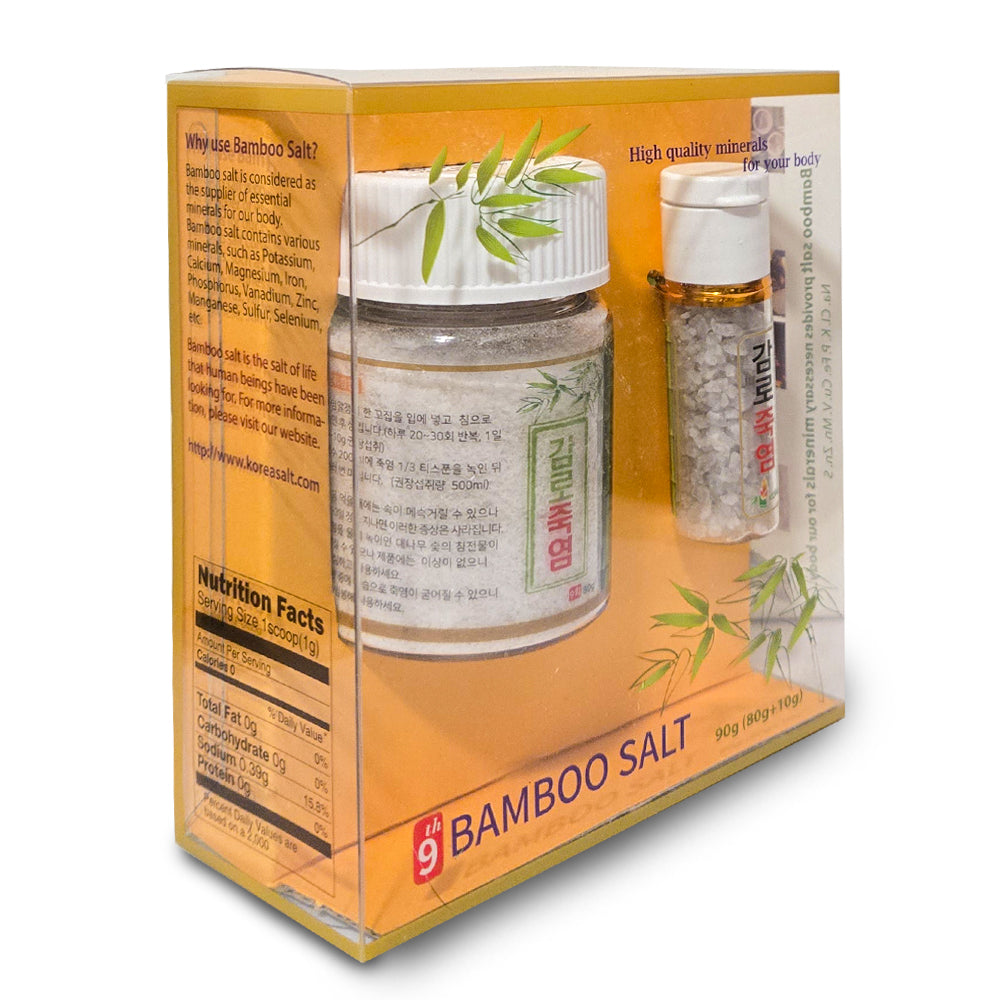 감로죽염 9회 흰빛 Crystal 80g+10g (고체 ) Nine-Times White Roasted Bamboo Salt 80g+10g (Crystal)