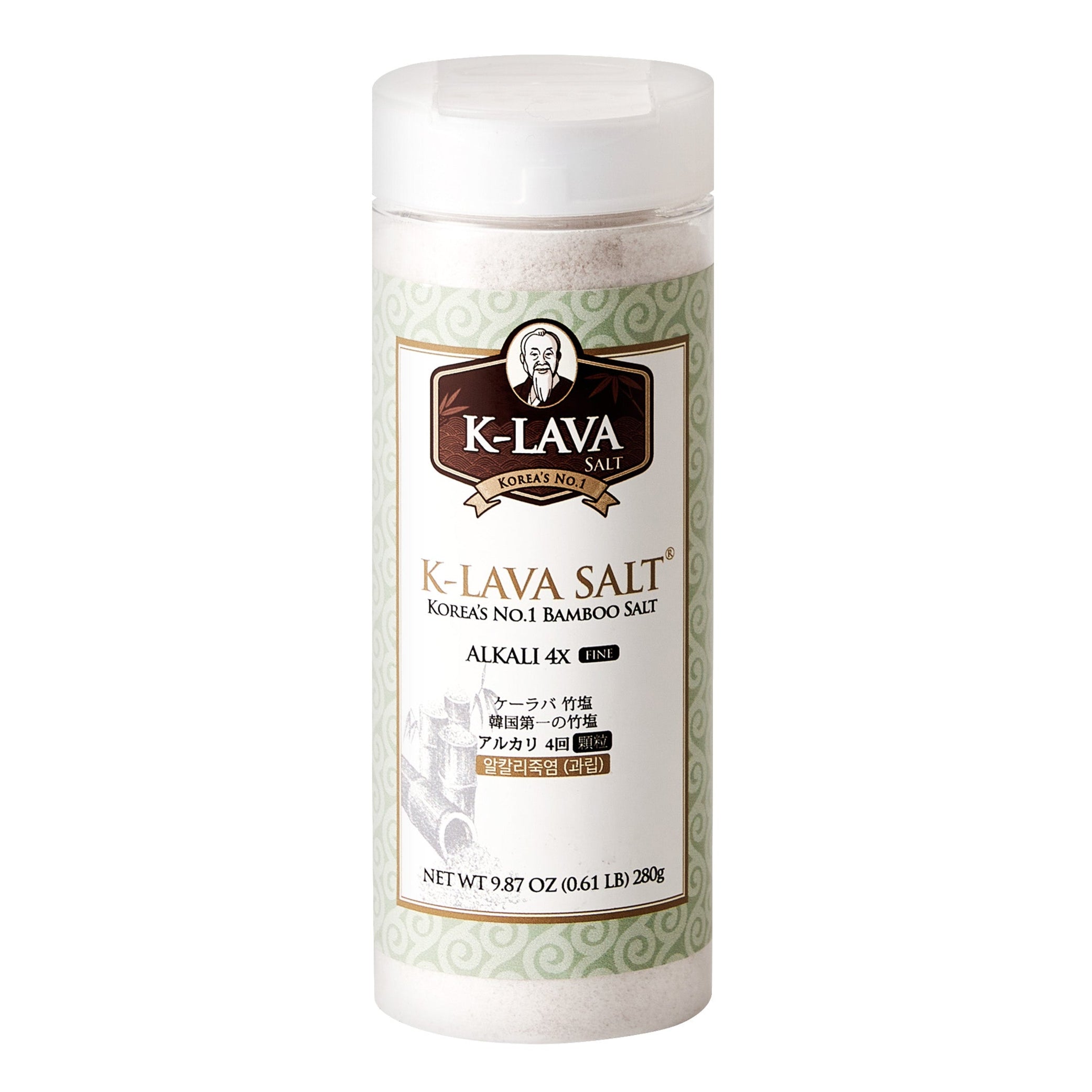 K-Lava 4회 프리미엄 알칼리죽염 미세과립 Premium Alkali Roasted Bamboo Coarse Salt Pack 280g