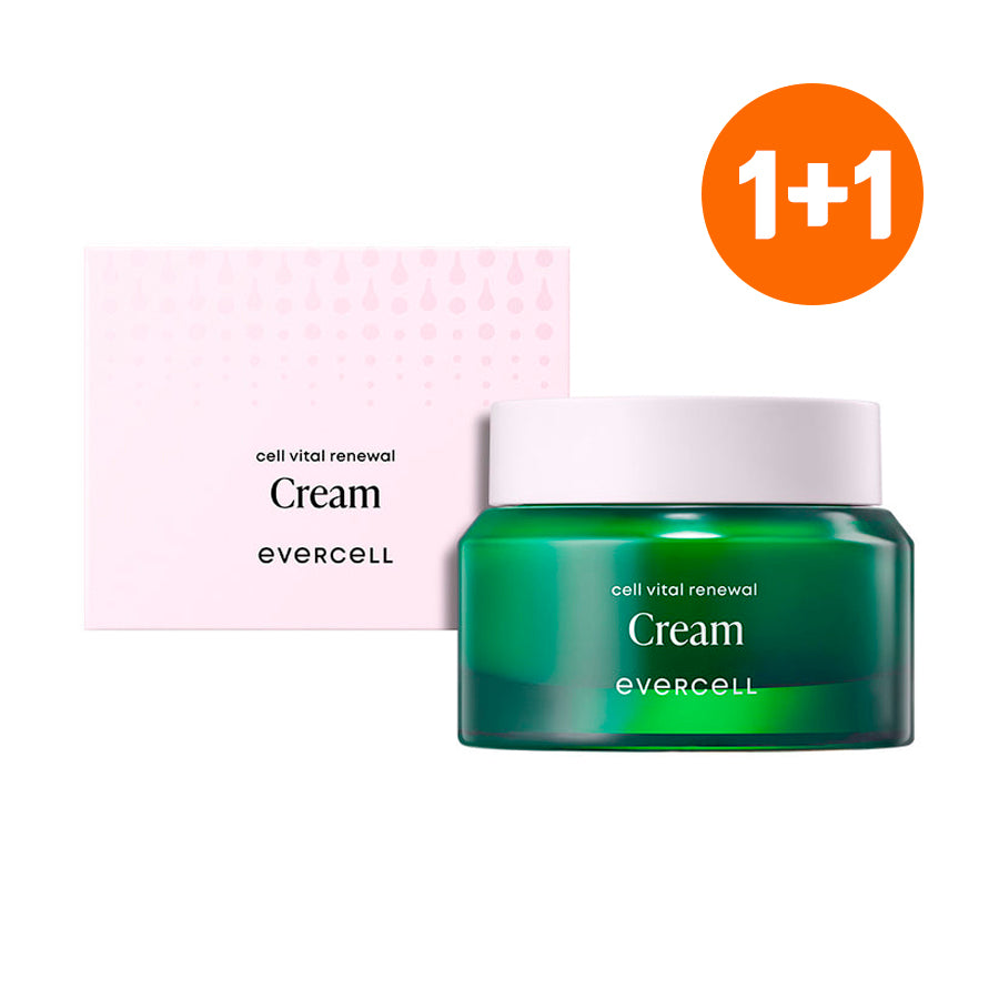 (1+1) 차바이오 에버셀 셀 바이탈 리뉴얼 크림 니도겐 표피 줄기세포 배양액 / Evercell Cell Vital Renewal Cream 60ml