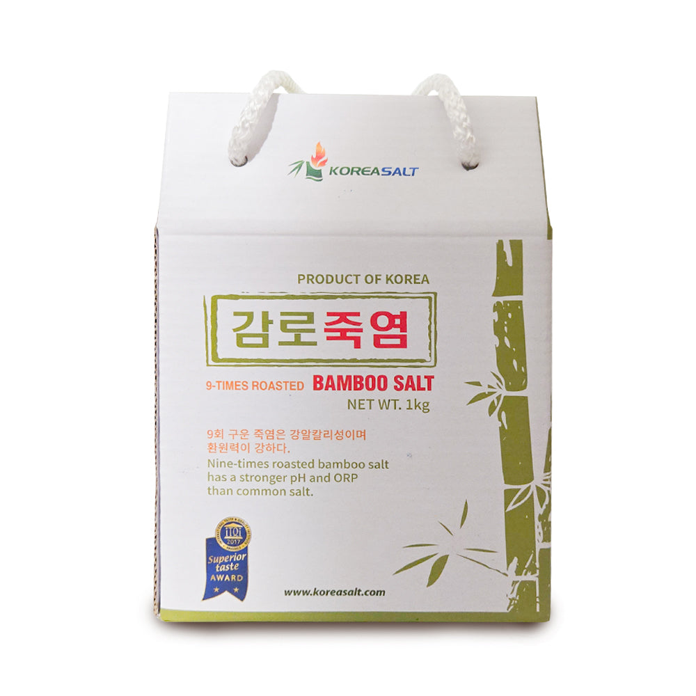 9회 흰빛 감로죽염 1Kg ( 분말 ) Nine-Times White Roasted Bamboo Salt 1kg (Powder)