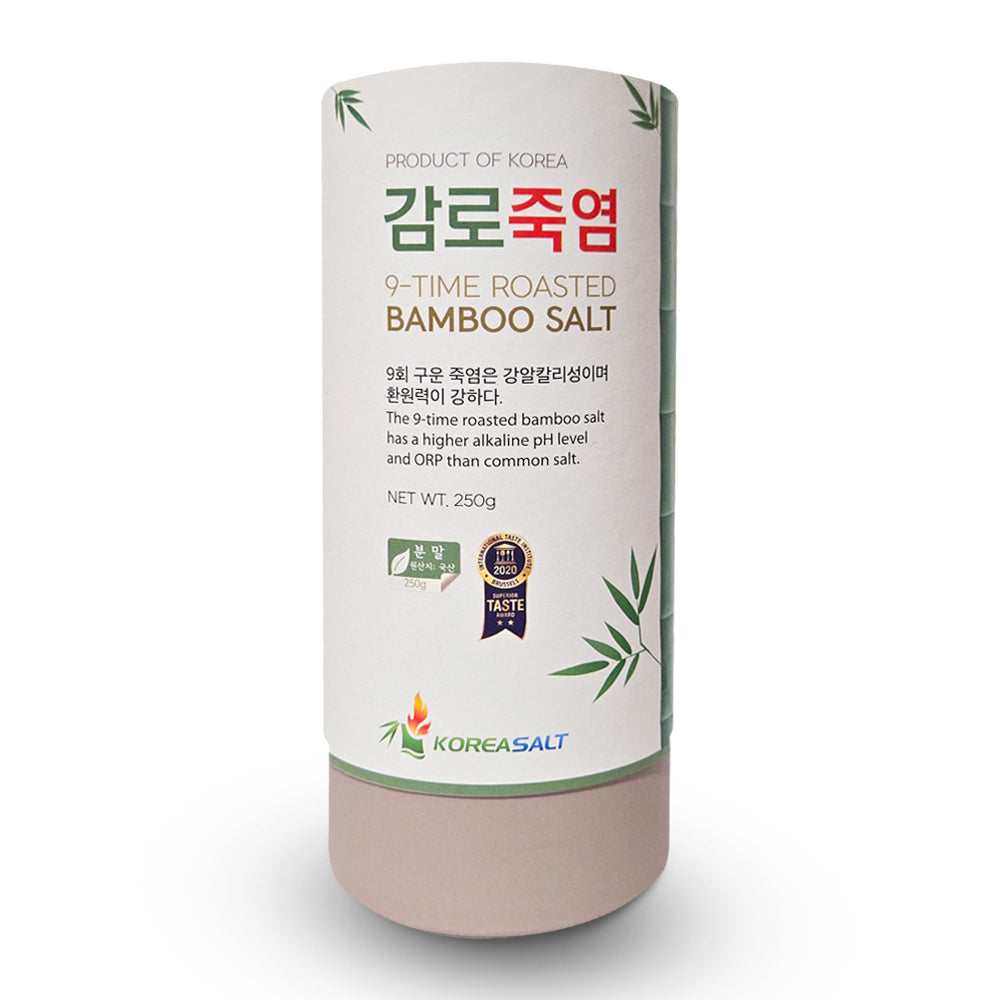 9회 흰빛 감로죽염  250g (분말 ) Nine-Times White Roasted Bamboo Salt 250g (Powder)