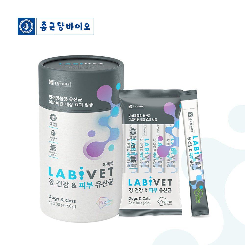 라비벳 장 건강 & 피부 유산균 60g (2gx30포)