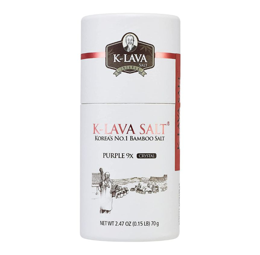 K-Lava 9회 자죽염 고체 Pulple Nine-Times Roasted Bamboo Crystal Salt 70 g