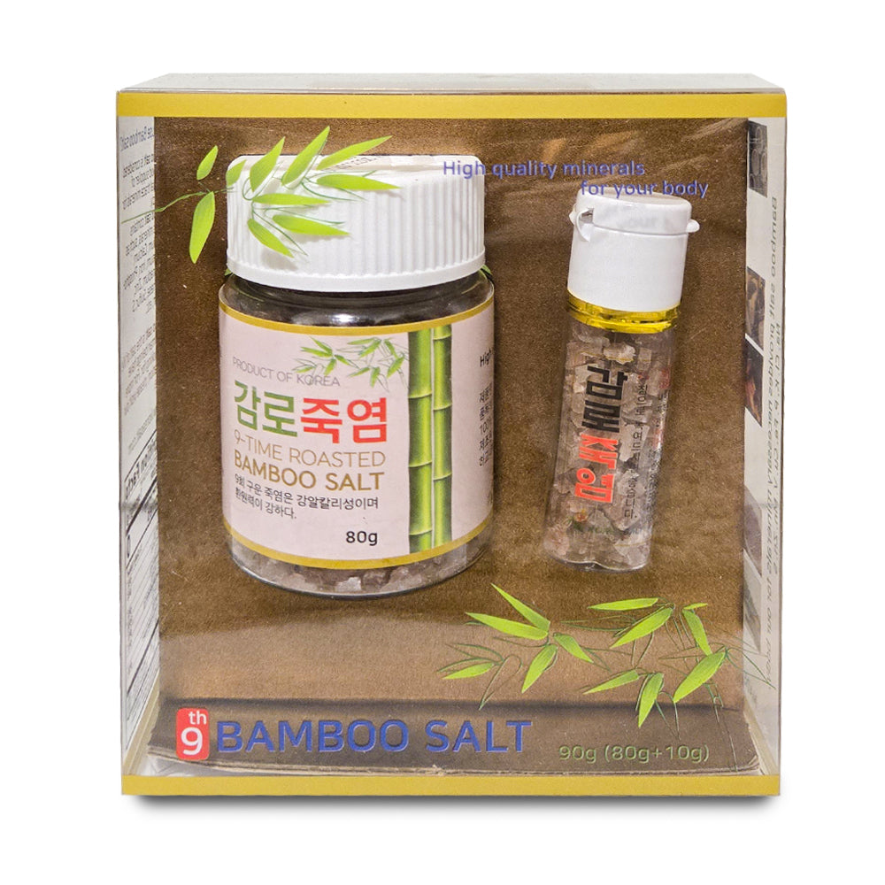 자색 9회 감로죽염 Crystal 80g+10g (고체 ) Nine-Times Purple Roasted Bamboo Salt 80g+10g (Crystal)