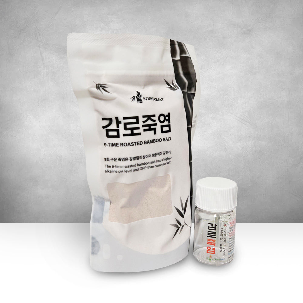 자색 9회 감로죽염  250g (분말 ) Nine-Times Purple Roasted Bamboo Salt 250g (Powder)